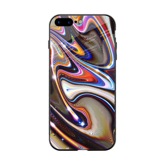 Psychedelic Marble back phone cover | glass case for iphone 8 plus