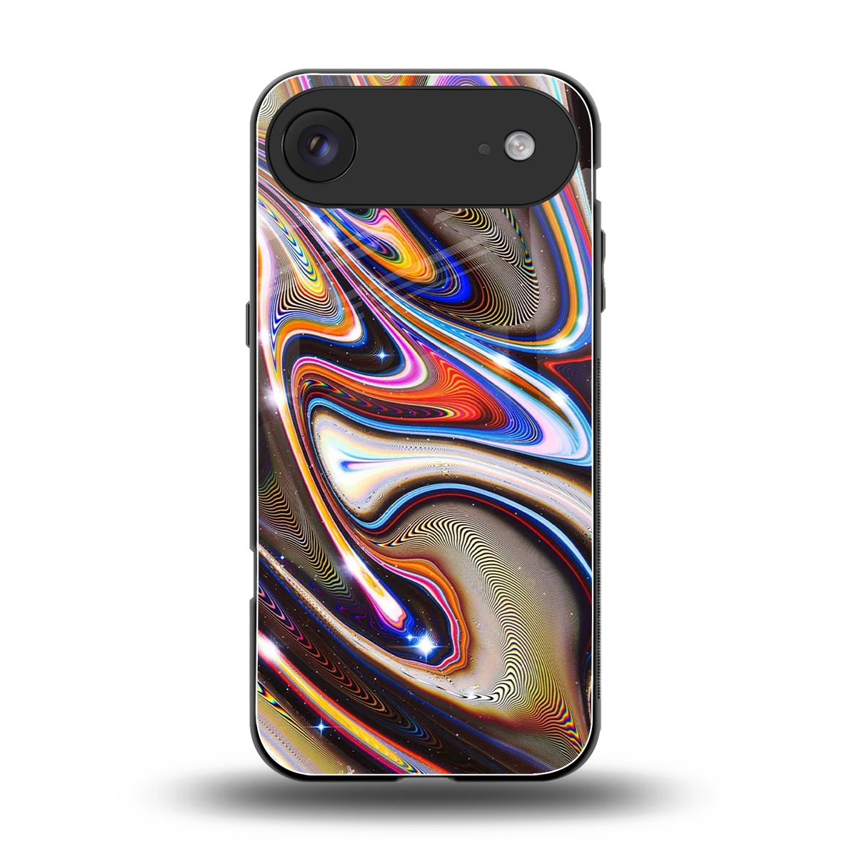 Psychedelic Marble back phone cover | glass case for iphone air
