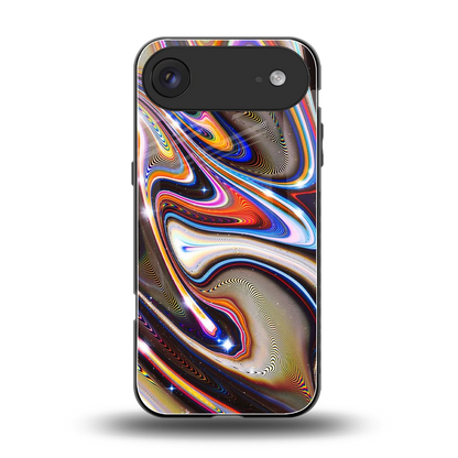 Psychedelic Marble back phone cover | glass case for iphone air