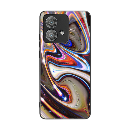 Psychedelic Marble back phone cover | glass case for motorola edge 40 neo 5g