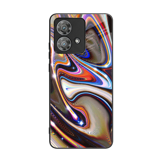 Psychedelic Marble back phone cover | glass case for motorola edge 40 neo 5g