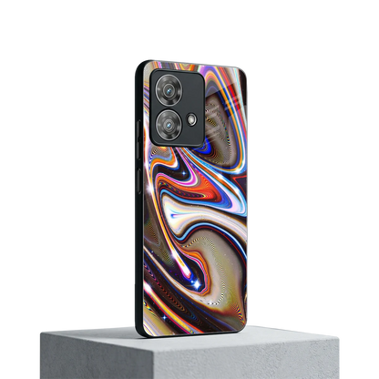 Psychedelic Marble motorola edge 40 neo 5g mobile cover | shockproof glass phone case