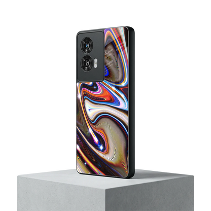Psychedelic Marble motorola edge 50 fusion mobile cover | shockproof glass phone case