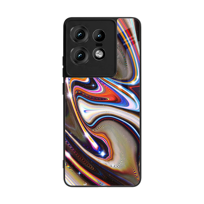 Psychedelic Marble back phone cover | glass case for motorola edge 50 pro