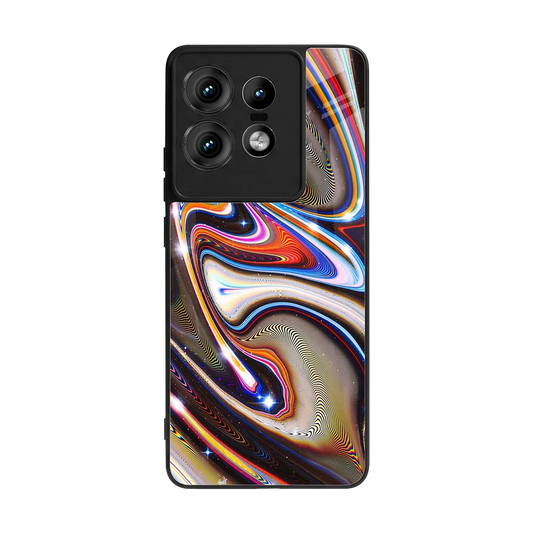Psychedelic Marble back phone cover | glass case for motorola edge 50 pro