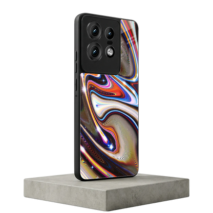 Psychedelic Marble motorola edge 50 pro mobile cover | shockproof glass phone case