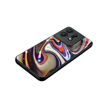 Psychedelic Marble stylish phone case for motorola edge 50 pro | glossy glass and slim fit