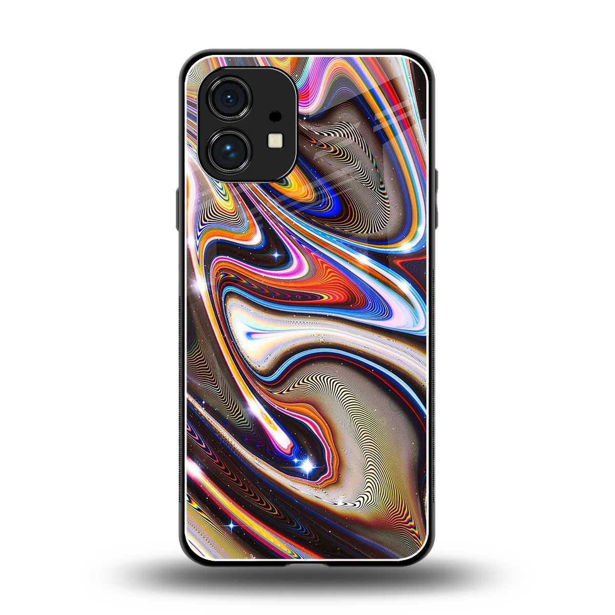 Psychedelic Marble back phone cover | glass case for nothing phone 1