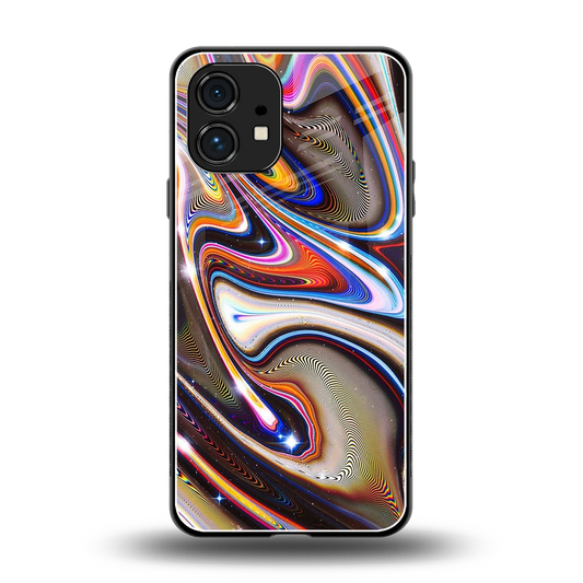 Psychedelic Marble back phone cover | glass case for nothing phone 1