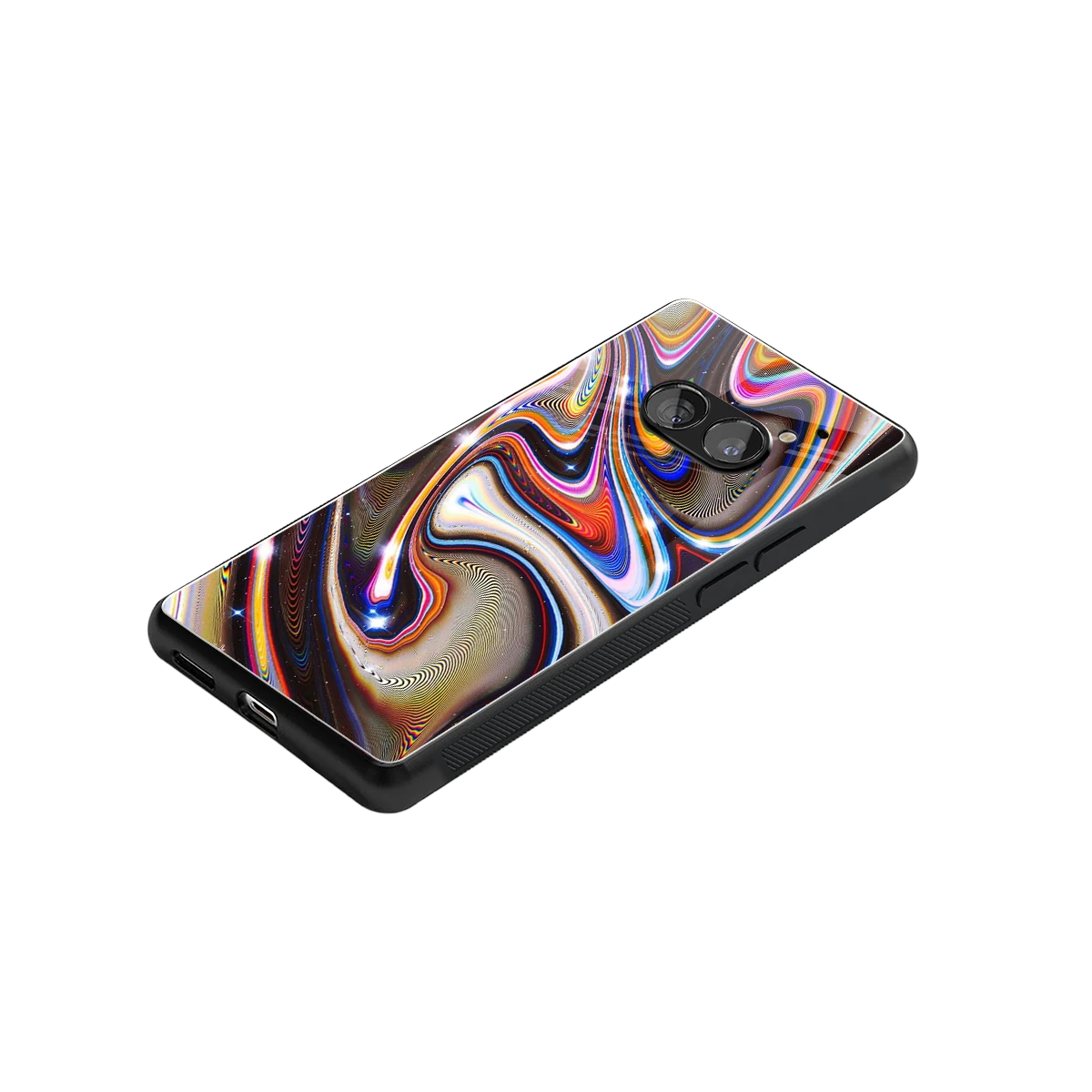 Psychedelic Marble stylish phone case for nothing phone 2a plus | glossy glass and slim fit