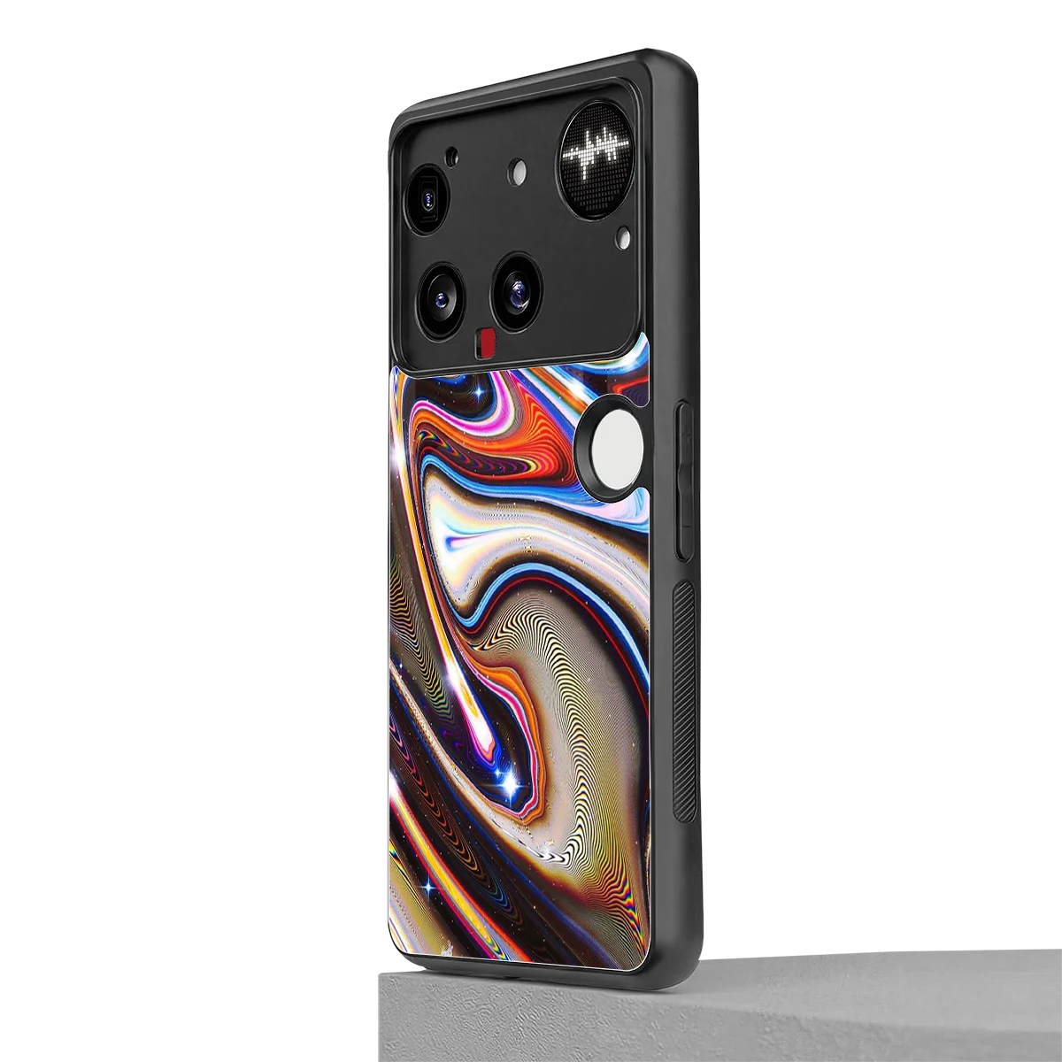 Psychedelic Marble nothing phone 3 mobile cover | shockproof glass phone case