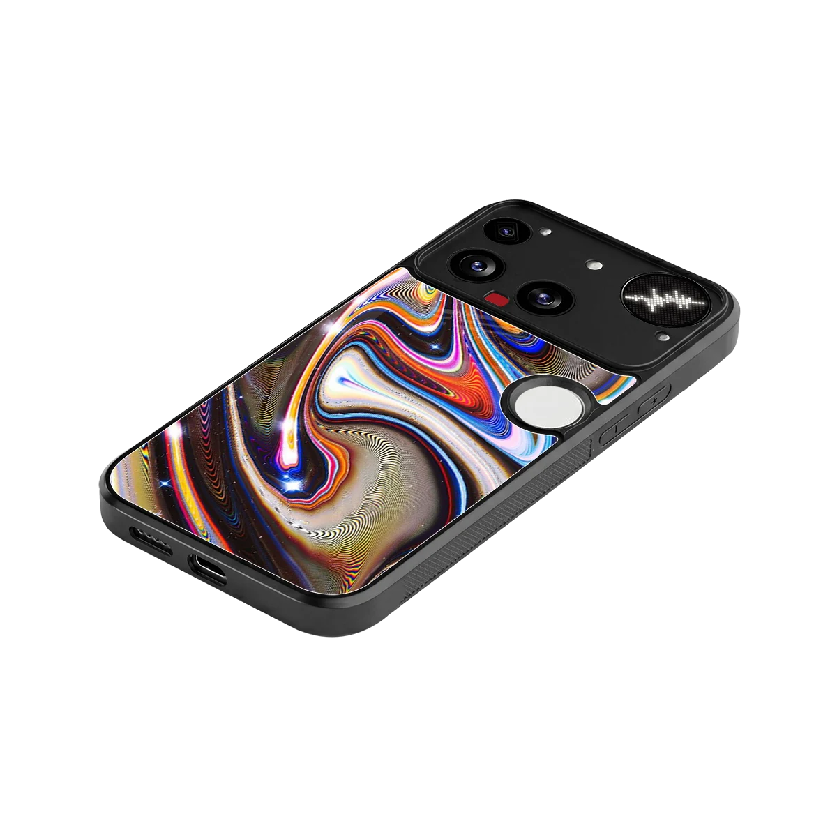 Psychedelic Marble stylish phone case for nothing phone 3 | glossy glass and slim fit