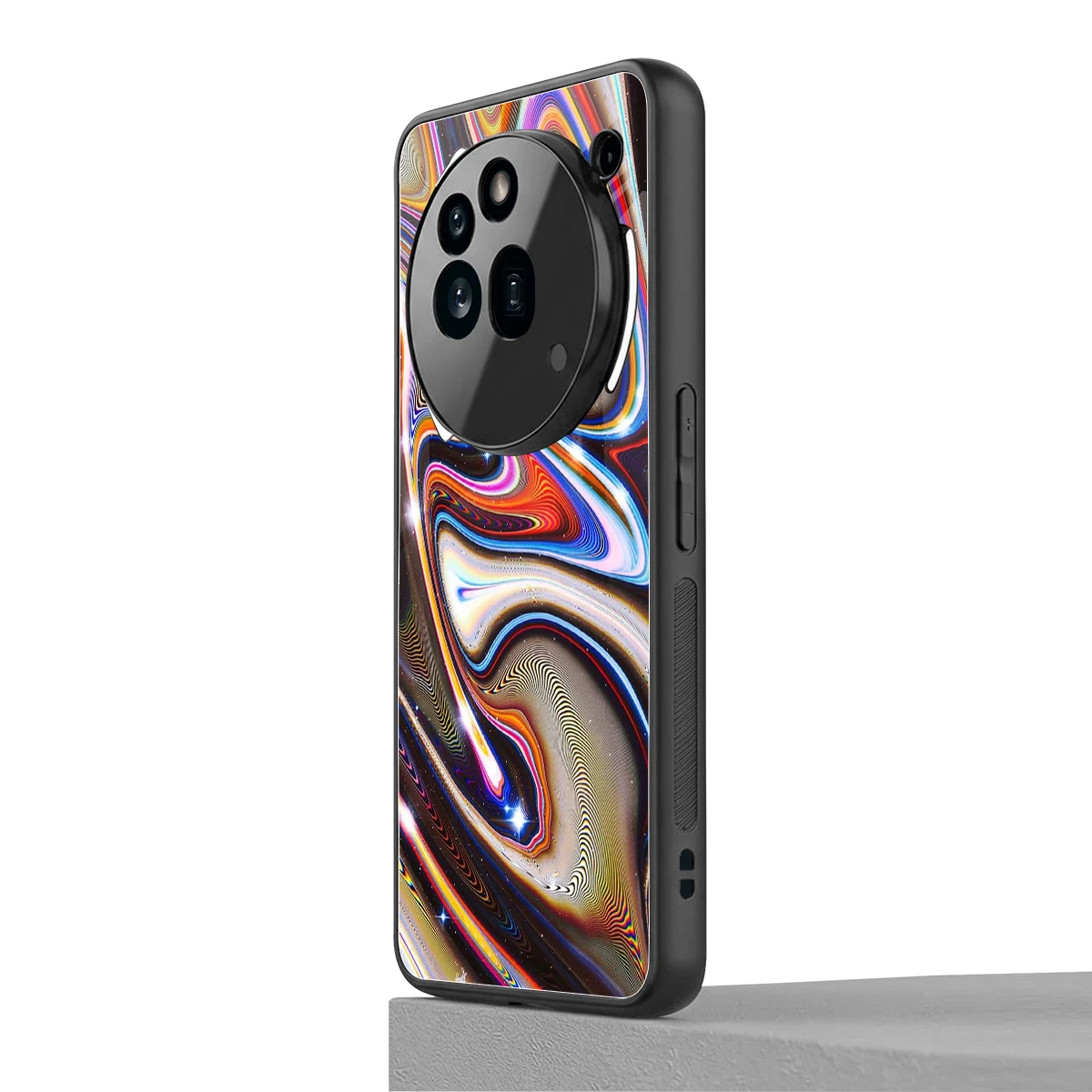 Psychedelic Marble nothing phone 3a pro mobile cover | shockproof glass phone case