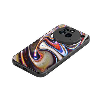 Psychedelic Marble stylish phone case for nothing phone 3a pro | glossy glass and slim fit