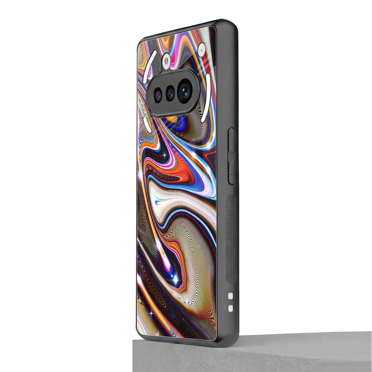 Psychedelic Marble nothing phone 3a mobile cover | shockproof glass phone case