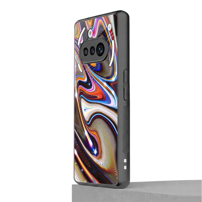 Psychedelic Marble nothing phone 3a mobile cover | shockproof glass phone case