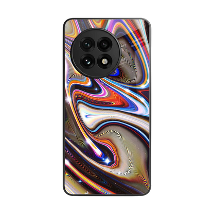 Psychedelic Marble back phone cover | glass case for oneplus 13r