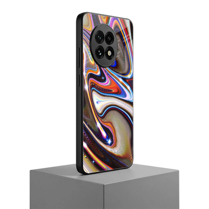 Psychedelic Marble oneplus 13r mobile cover | shockproof glass phone case