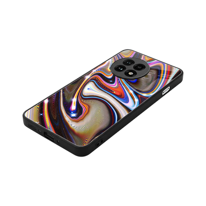 Psychedelic Marble stylish phone case for oneplus 13r | glossy glass and slim fit