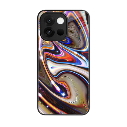 Psychedelic Marble back phone cover | glass case for oneplus 13s