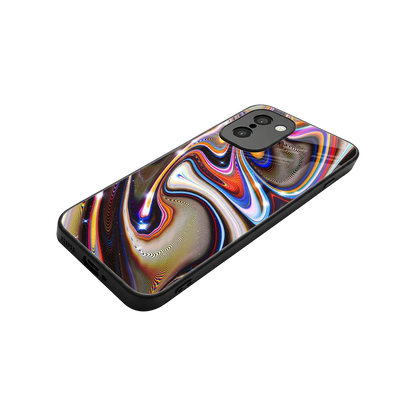 Psychedelic Marble stylish phone case for oneplus 15r | glossy glass and slim fit