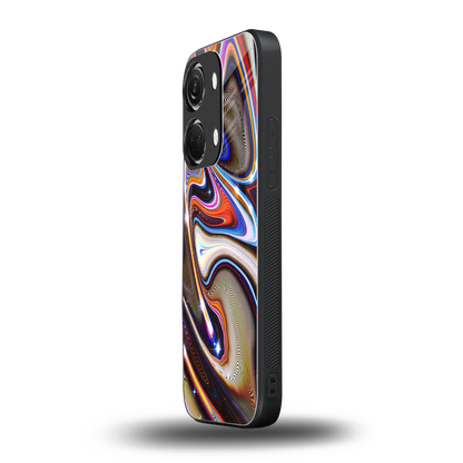 Psychedelic Marble oneplus nord 3 mobile cover | shockproof glass phone case