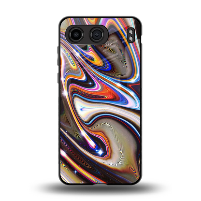 Psychedelic Marble back phone cover | glass case for oneplus nord 4