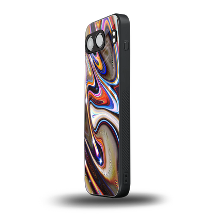 Psychedelic Marble oneplus nord 4 mobile cover | shockproof glass phone case