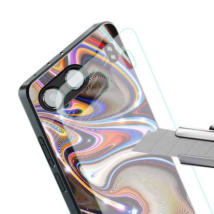 Psychedelic Marble stylish phone case for oneplus nord 4 | glossy glass and slim fit