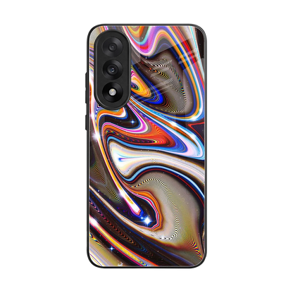 Psychedelic Marble back phone cover | glass case for oneplus nord 5