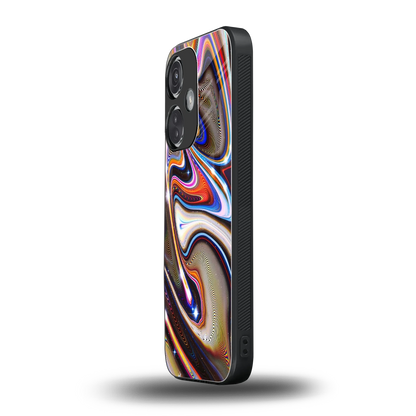 Psychedelic Marble oneplus nord ce 3 mobile cover | shockproof glass phone case