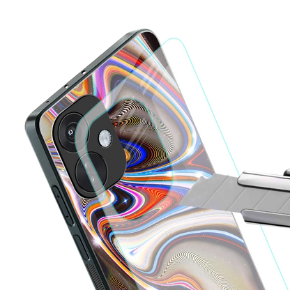 Psychedelic Marble stylish phone case for oneplus nord ce 3 | glossy glass and slim fit