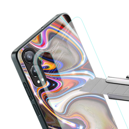 Psychedelic Marble stylish phone case for oneplus nord ce 4 lite | glossy glass and slim fit