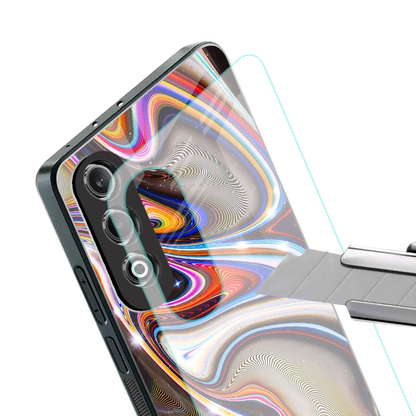 Psychedelic Marble stylish phone case for oneplus nord ce 4 | glossy glass and slim fit