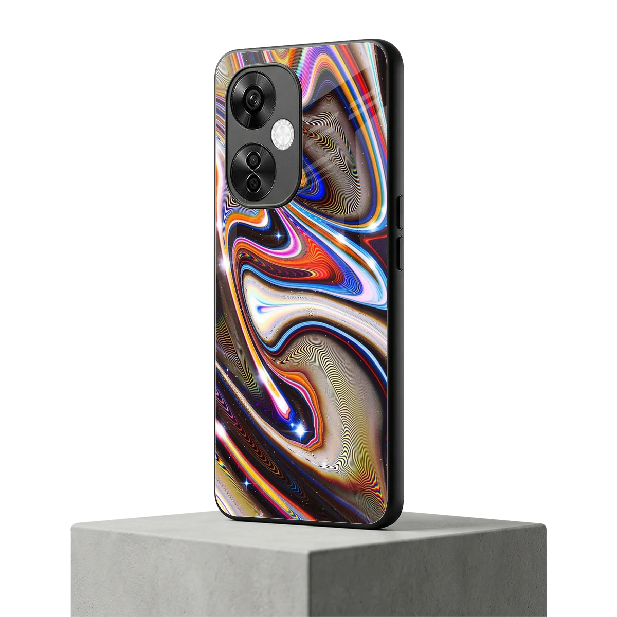 Psychedelic Marble oneplus nord ce 3 lite mobile cover | shockproof glass phone case