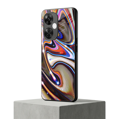 Psychedelic Marble oneplus nord ce 3 lite mobile cover | shockproof glass phone case