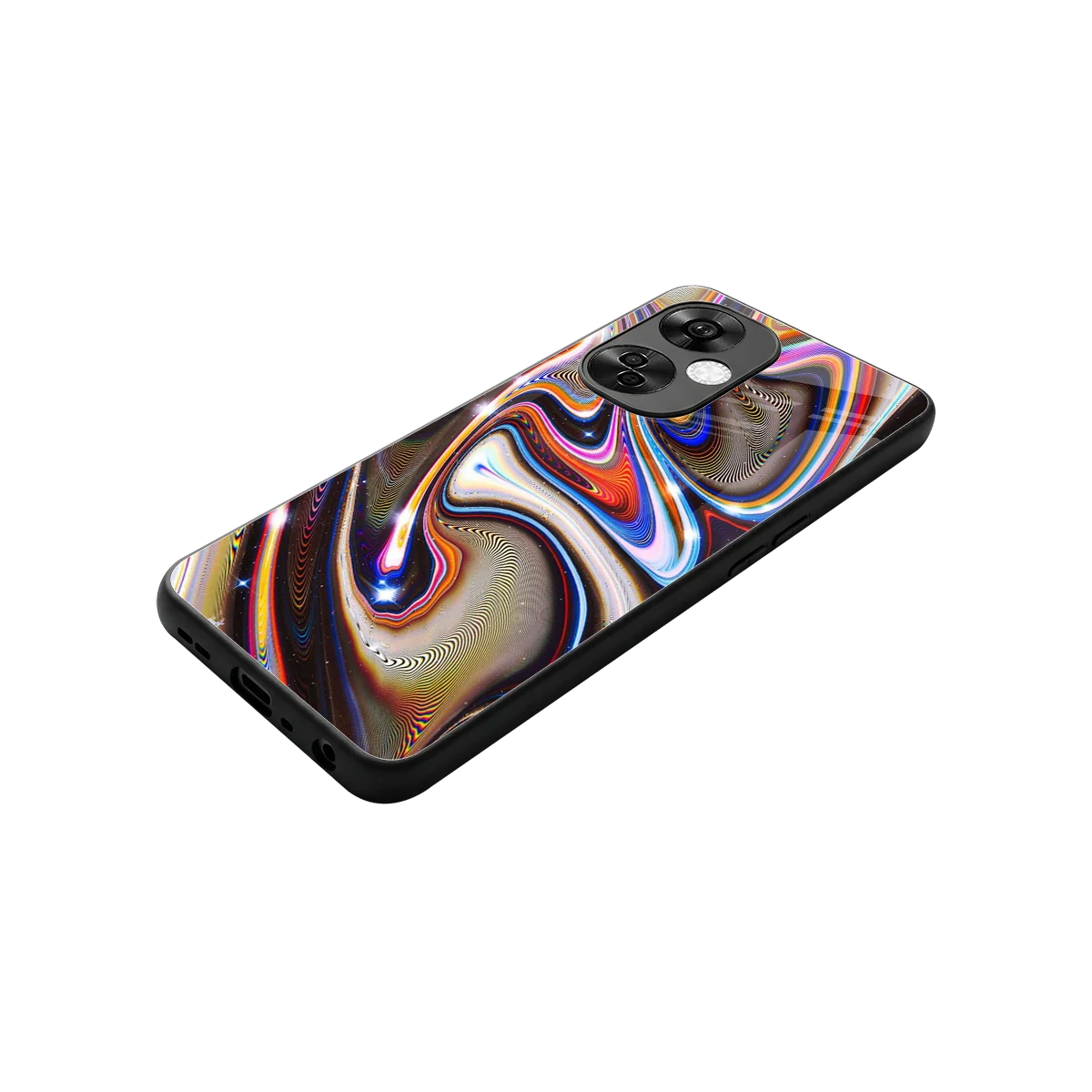 Psychedelic Marble stylish phone case for oneplus nord ce 3 lite | glossy glass and slim fit