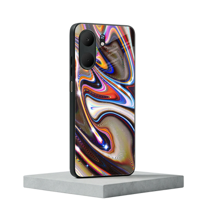 Psychedelic Marble oppo a5x 5g mobile cover | shockproof glass phone case