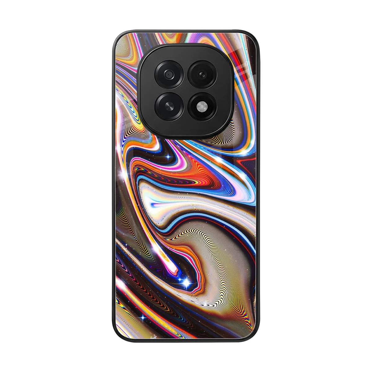 Psychedelic Marble back phone cover | glass case for oppo f29 5g