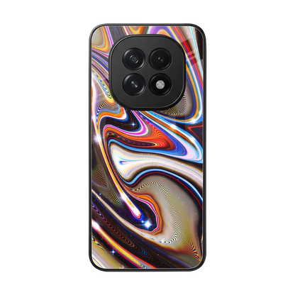 Psychedelic Marble back phone cover | glass case for oppo f29 5g