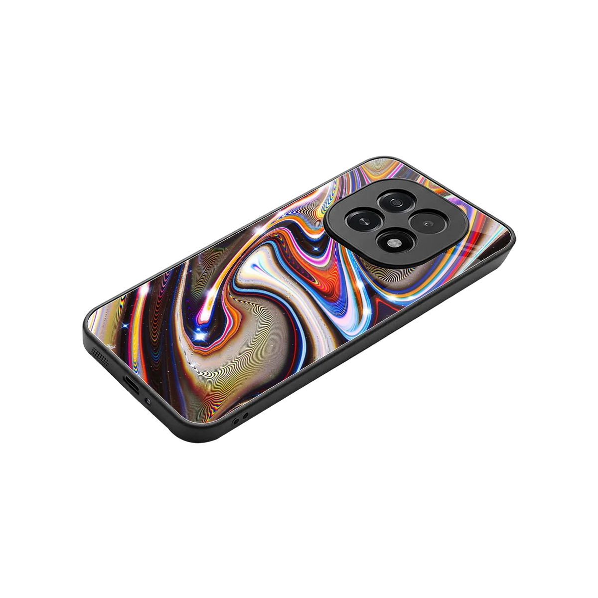 Psychedelic Marble stylish phone case for oppo f29 5g | glossy glass and slim fit