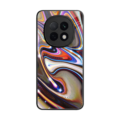 Psychedelic Marble back phone cover | glass case for oppo f29 pro 5g