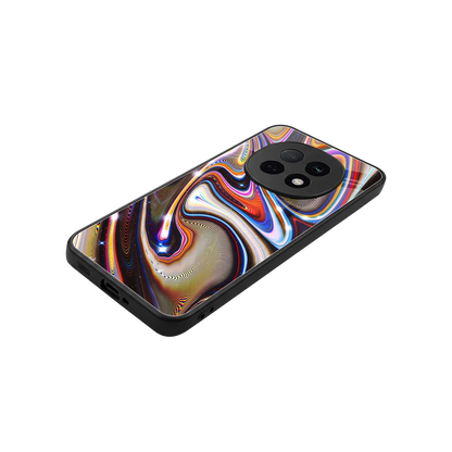 Psychedelic Marble stylish phone case for oppo f29 pro 5g | glossy glass and slim fit