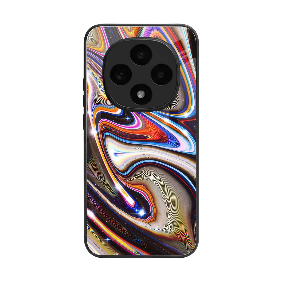 Psychedelic Marble back phone cover | glass case for oppo f31 pro 5g