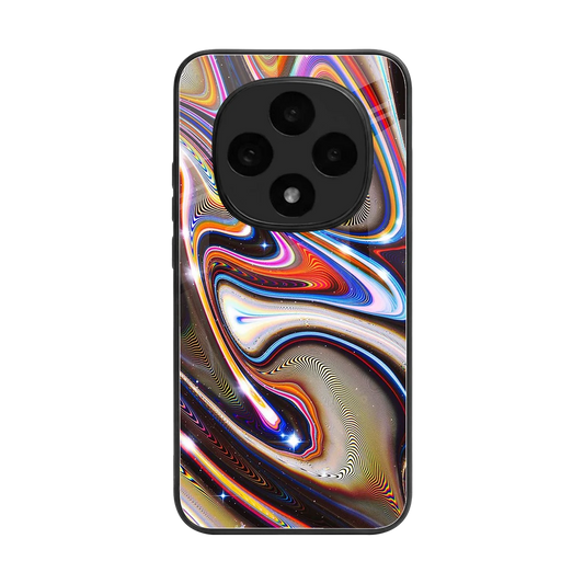 Psychedelic Marble back phone cover | glass case for oppo f31 pro 5g