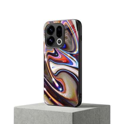 Psychedelic Marble oppo find x9 mobile cover | shockproof glass phone case