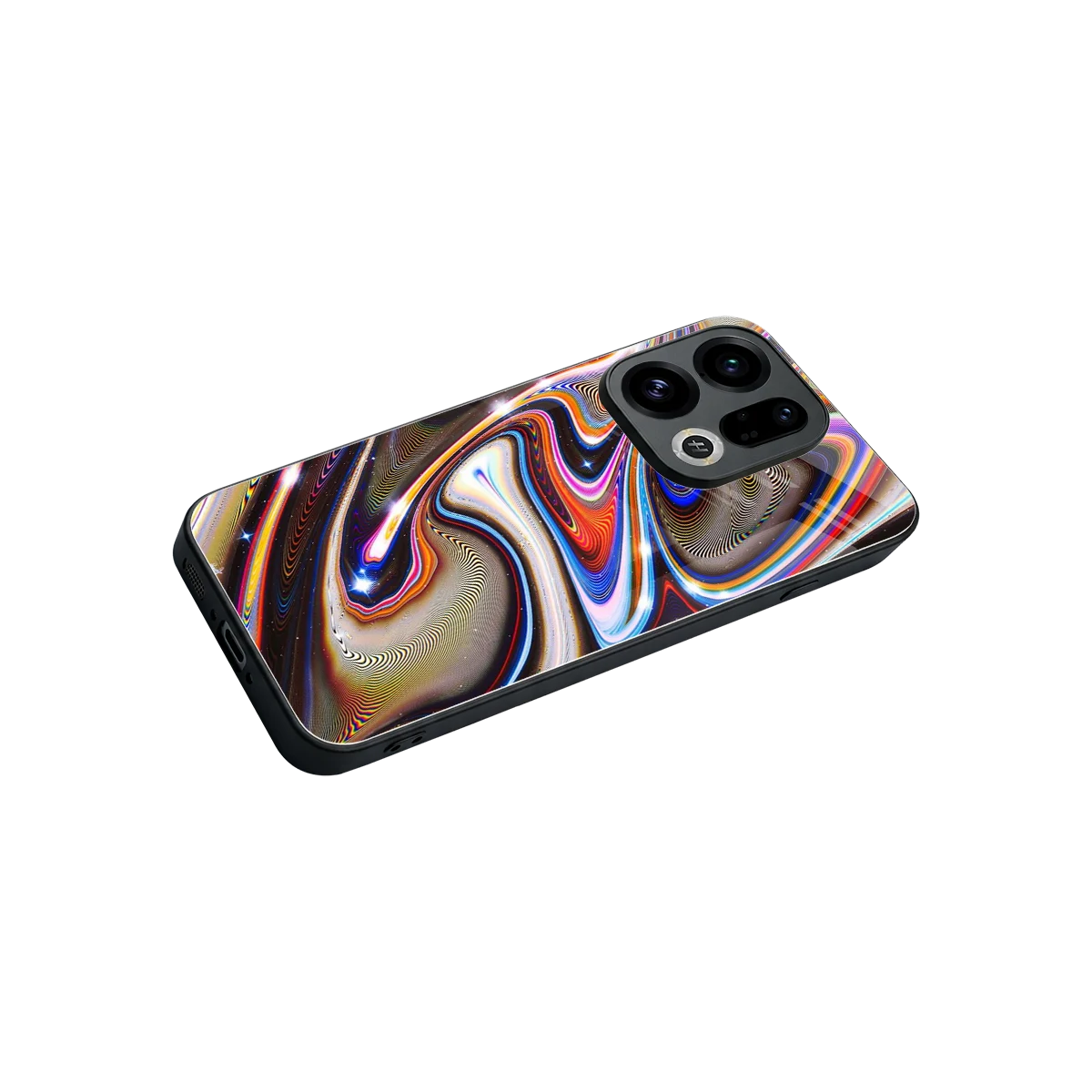 Psychedelic Marble stylish phone case for oppo find x9 | glossy glass and slim fit