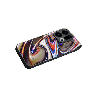 Psychedelic Marble stylish phone case for oppo find x9 | glossy glass and slim fit
