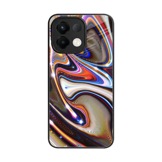 Psychedelic Marble back phone cover | glass case for oppo k13 5g