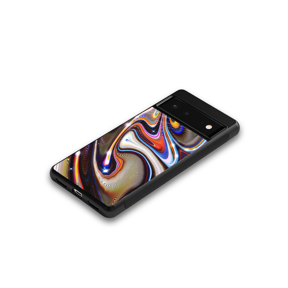 Psychedelic Marble google pixel 6 mobile cover | shockproof glass phone case